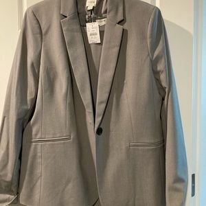 New jcrew dress blazer gray set: blazer/dress 12